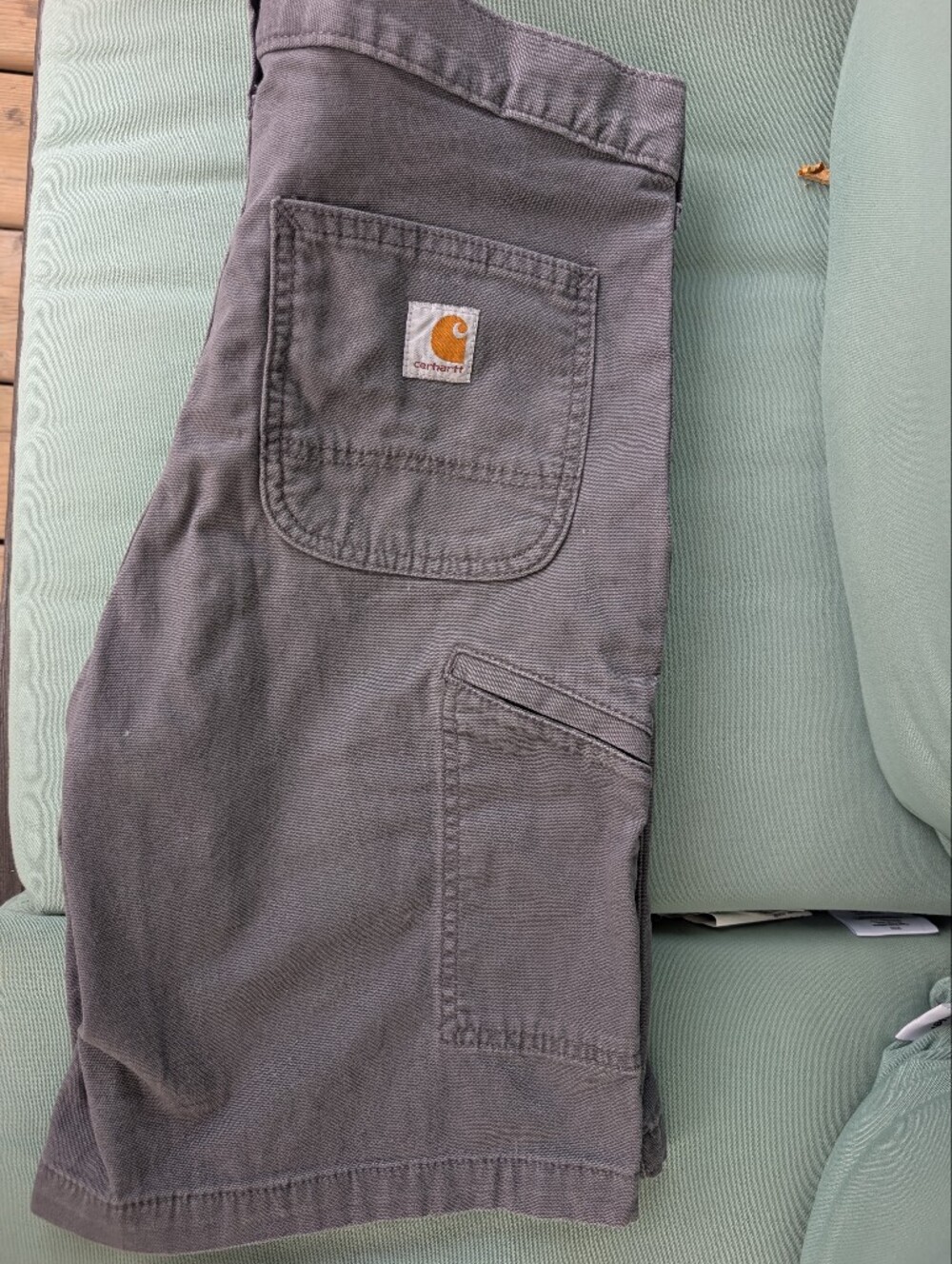 Carhartt Men's Gray Cargo Work Pants with Utility Pockets Size 30